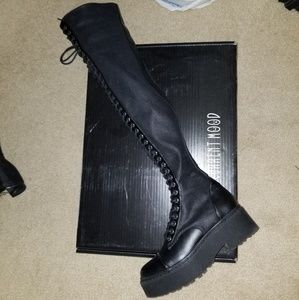 current mood thigh high boots